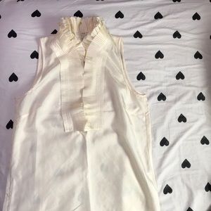 J. CREW ruffle silk top